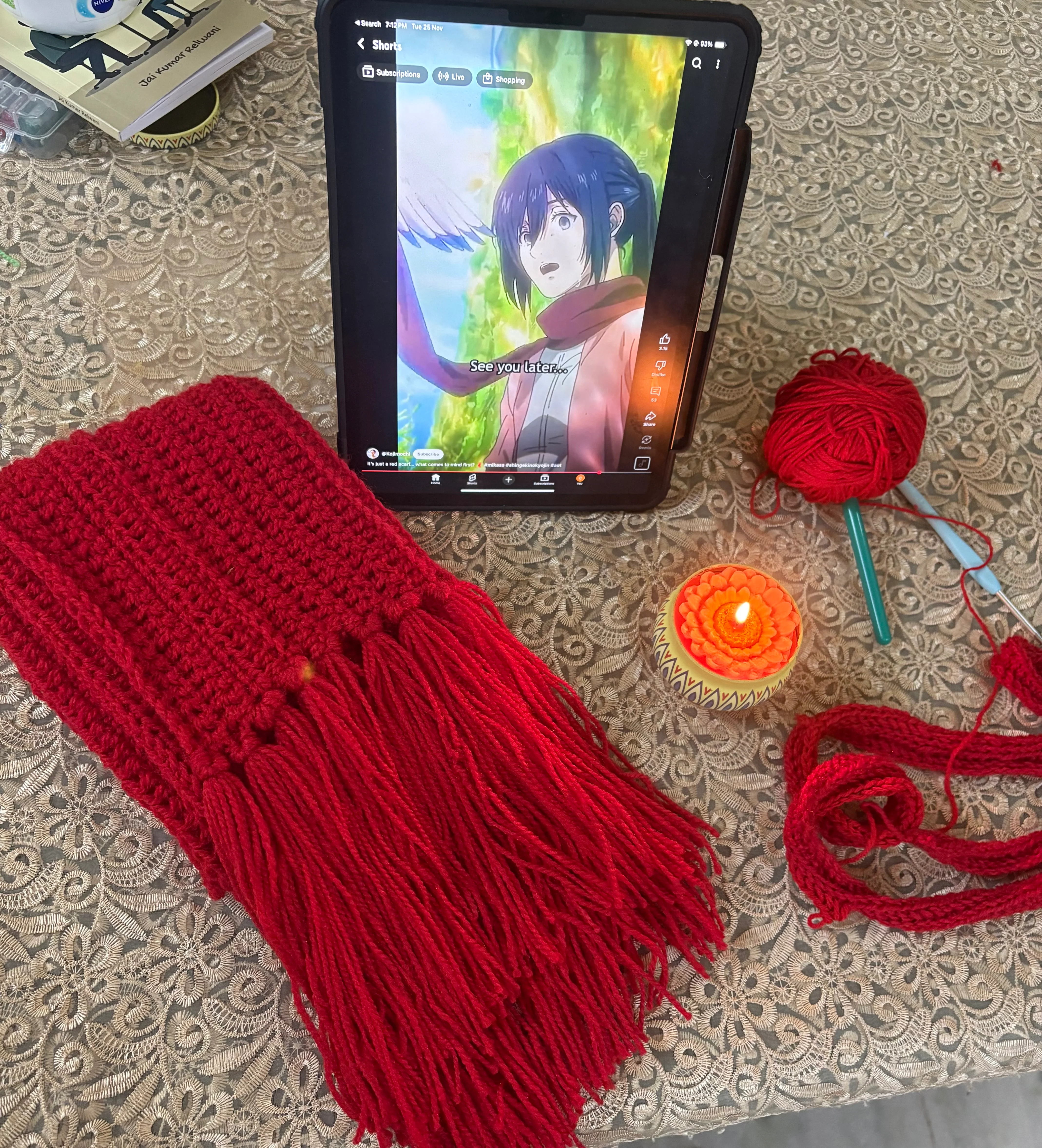 Premium Wool Mikasa scarf - Image 8