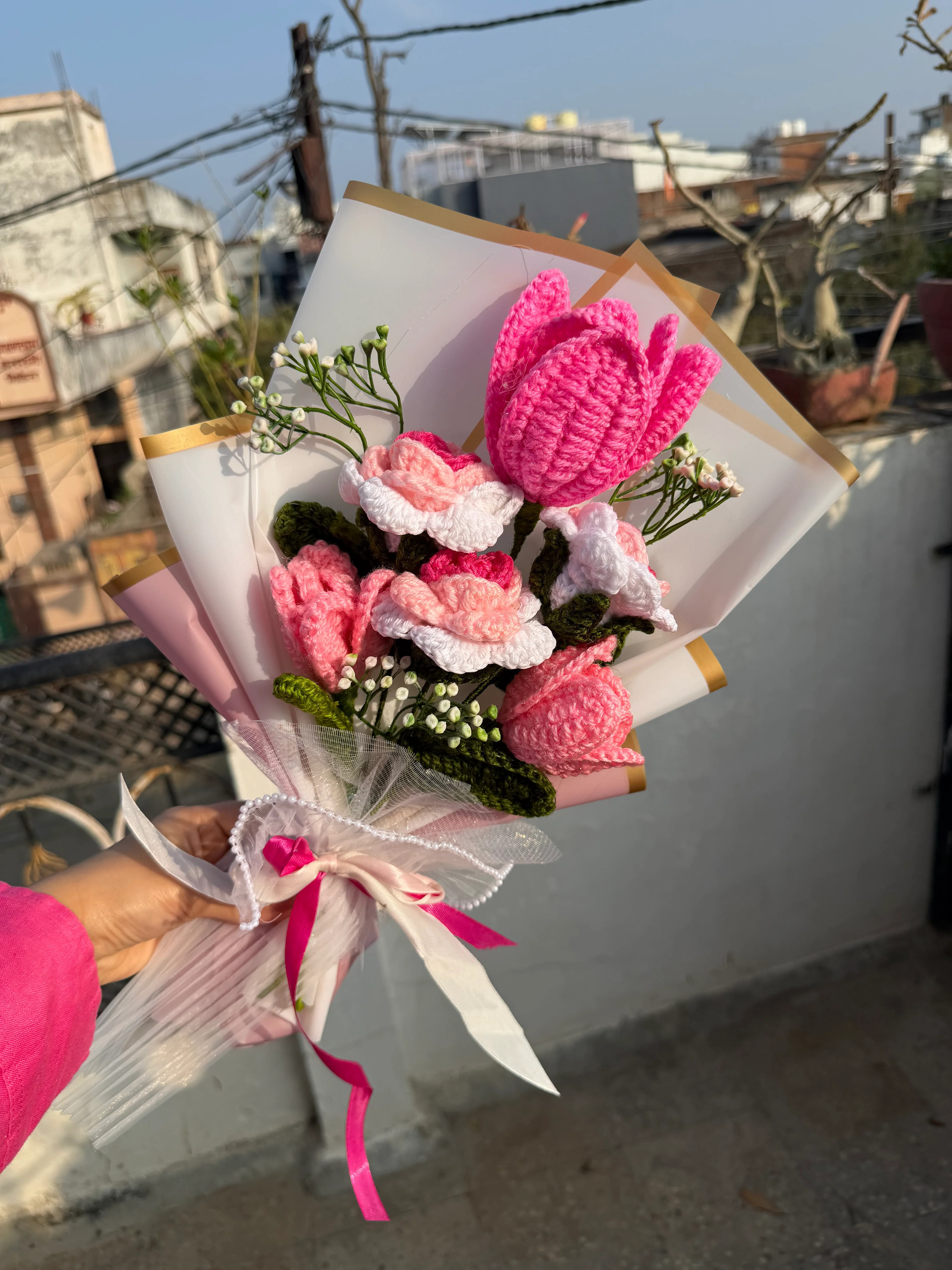 Pink Whisper Bouquet - Image 3