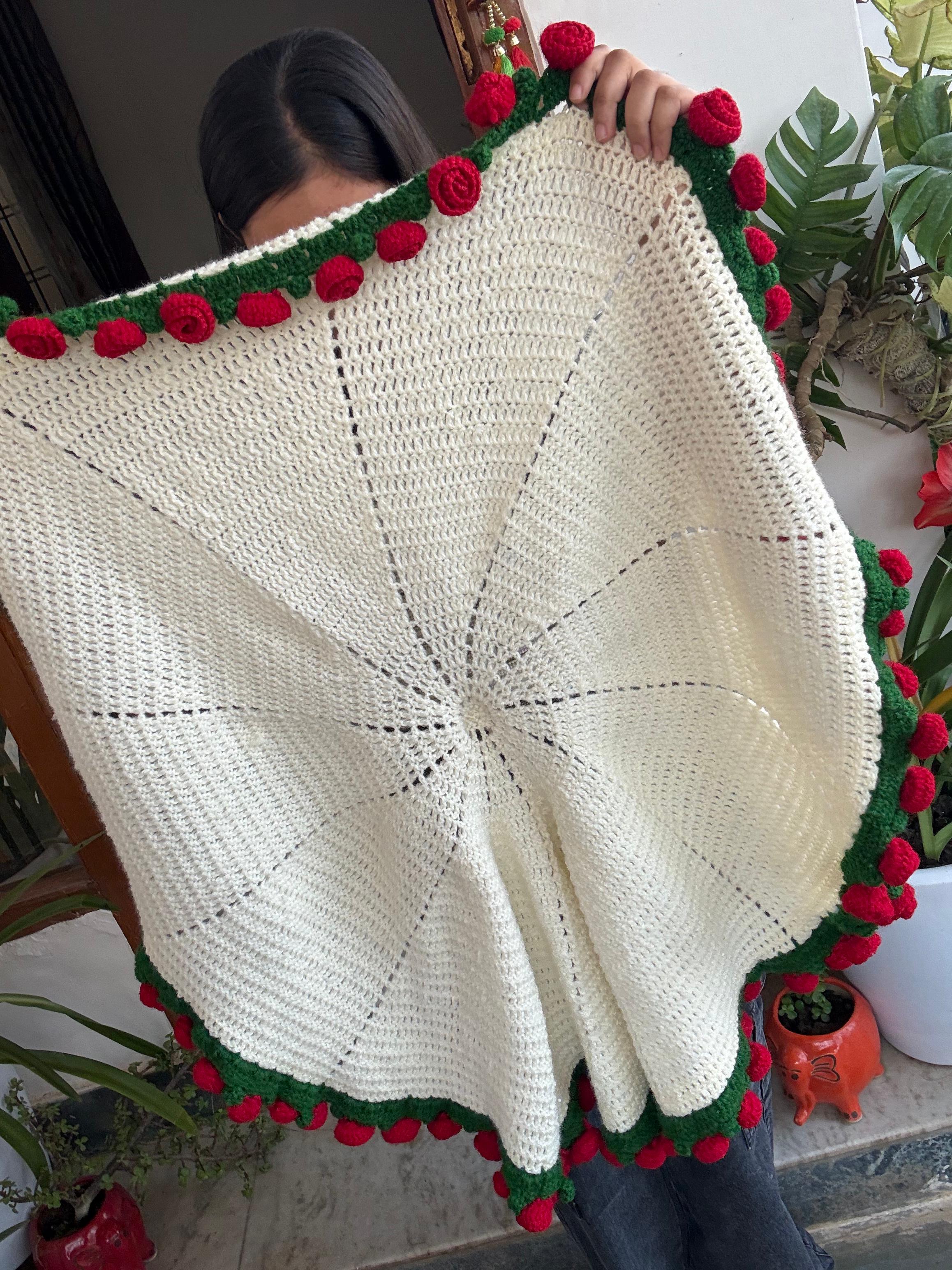 Soft Rose/Sunflower Bouquet Blanket (Premium Wool Yarn) - Image 4